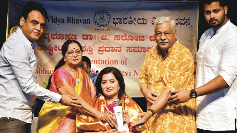 BVB Bengaluru confers Saroja Devi National Award