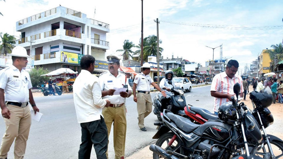 Drive against motorists ignoring traffic violation notices continue