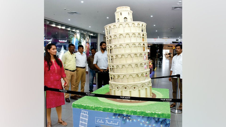 Loyal World creates cake replica of “Leaning Tower of Pisa”