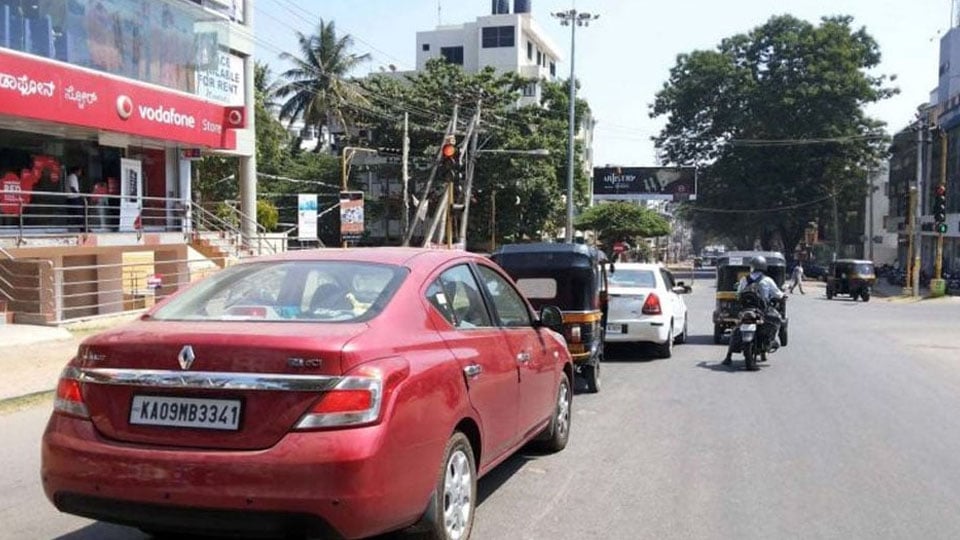 Kalidasa Road one-way extended up to Chandrakala Hospital junction