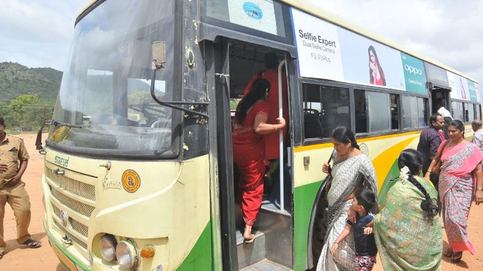 Poor bus service to Udayagiri