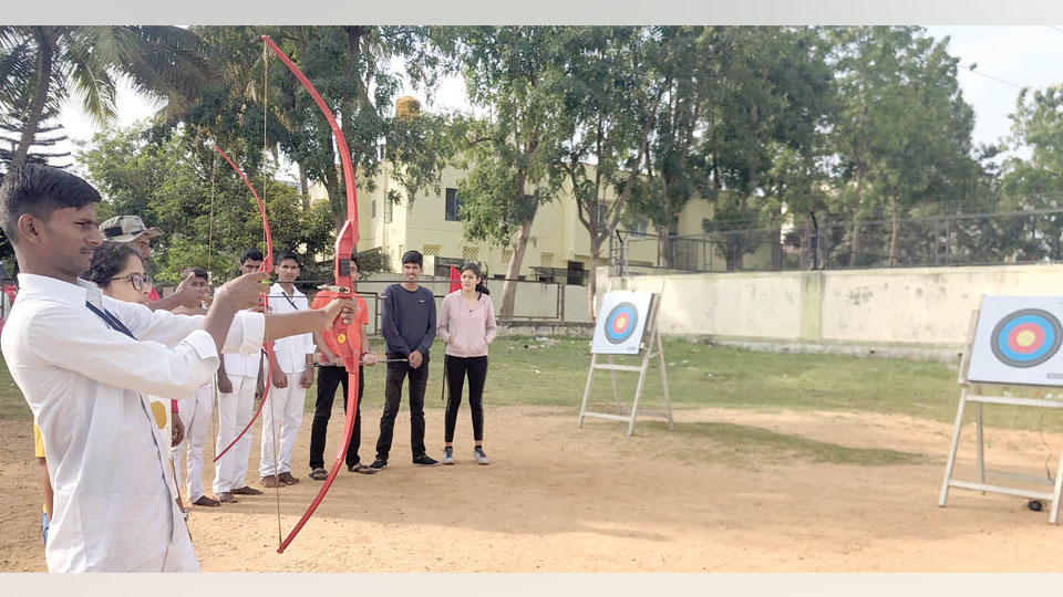 Special students train in archery