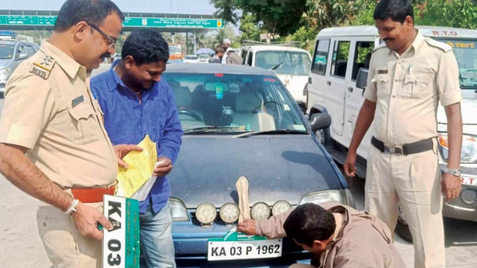 Crackdown on faulty number plates