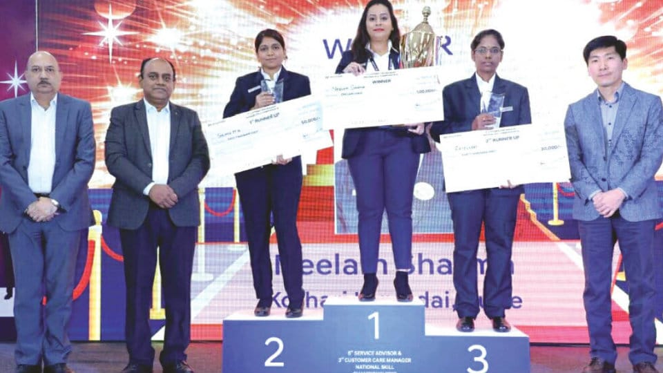 Advaith Hyundai bags runners-up prize at National-level Skill Championship