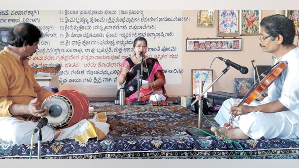 Music concert at temple