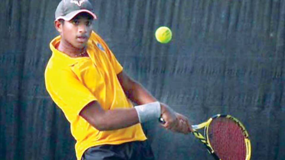 AITA Hyderabad Men’s Tennis Tourney: Mysuru’s Manish enters quarterfinals