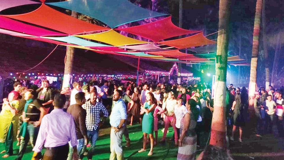 Revellers Welcome New Year amidst tight Police security