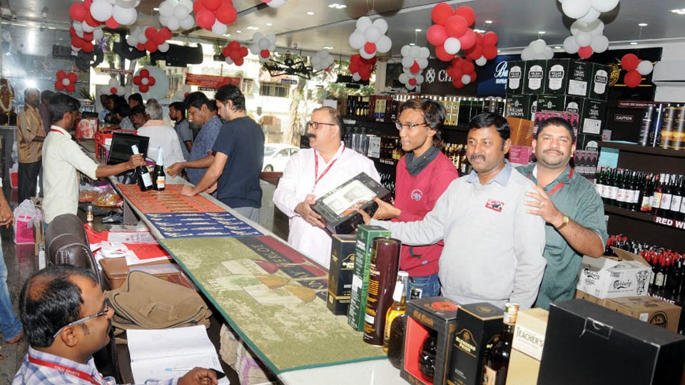 City guzzles Rs. 8 crore worth liquor in 2 days
