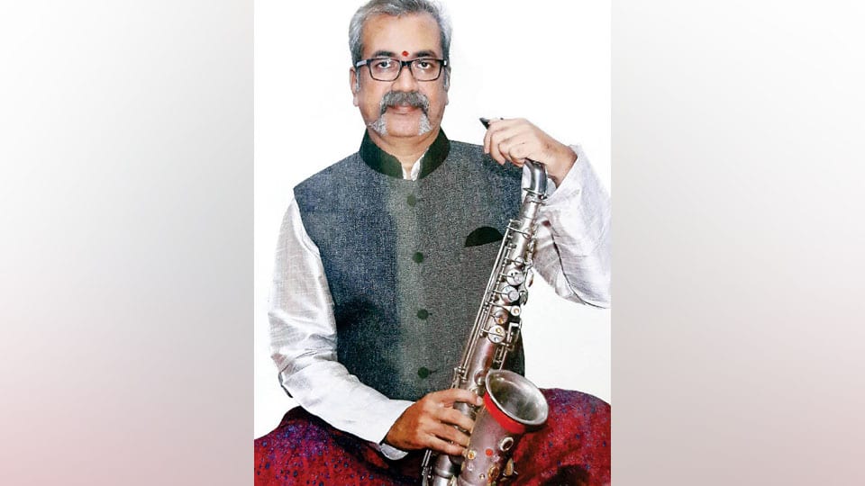Saxophone concert at Ganabharathi tomorrow