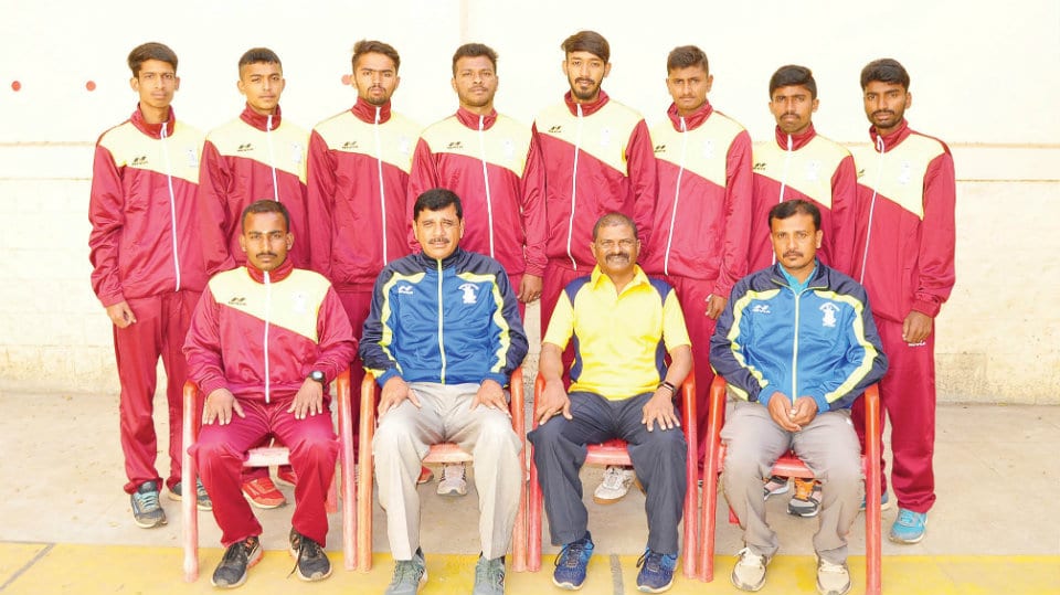 UoM ball badminton team at All India Championship