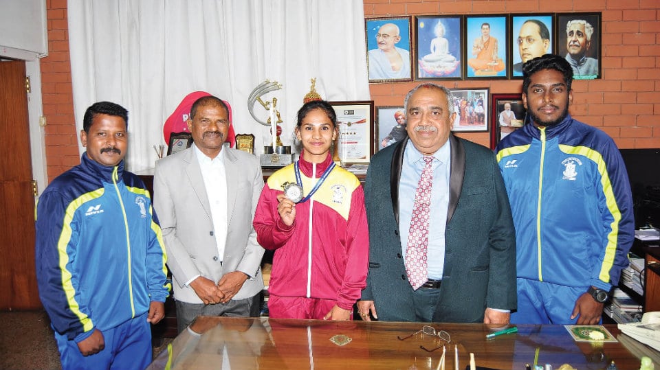 Bags Silver Medal in All India Inter-University Karate