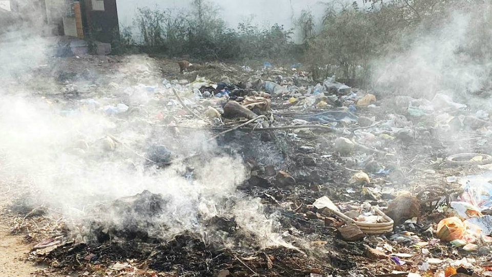 Plea to stop burning garbage near Jaganmohan Palace and Rajivnagar