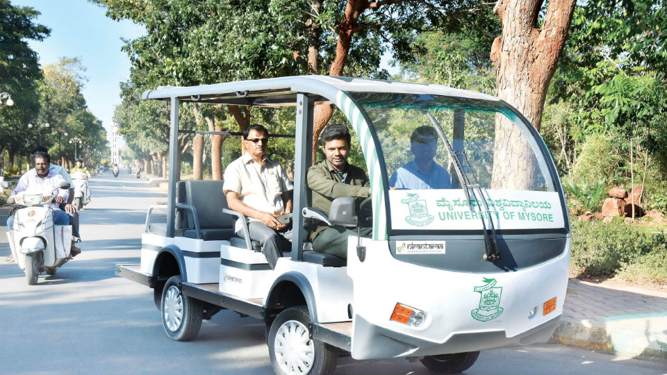 Now, ride on e-carts inside Gangothri campus