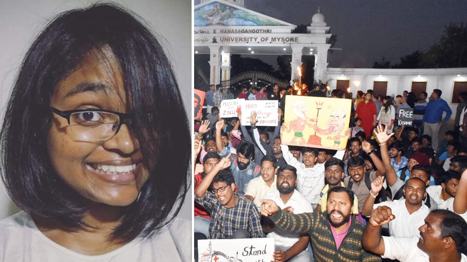 Woman who held ‘Free Kashmir’ poster is an alumna of Mysore Varsity
