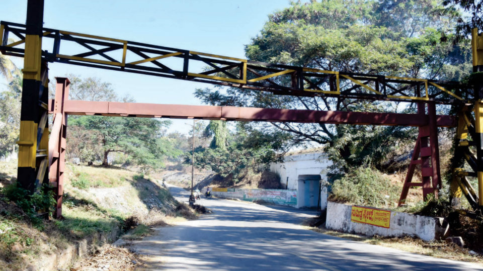 Sturdy Height Gauges installed near Road Under Bridges