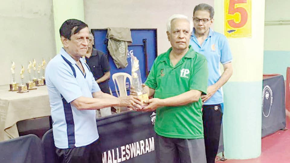 N.V. Raman Memorial Veterans TT: Mysurean bags 80-plus Men’s Singles title