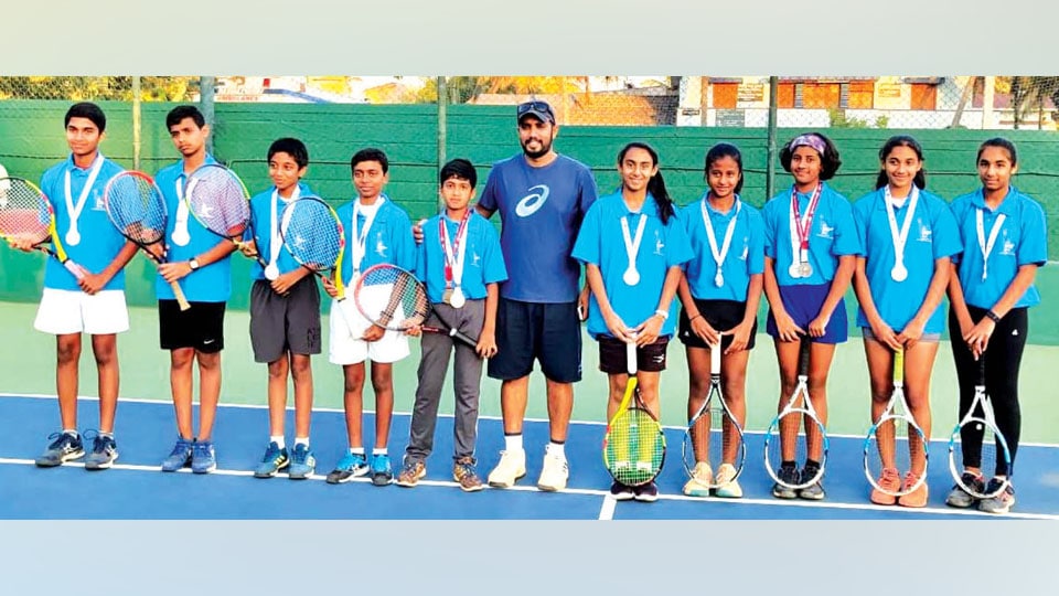 District tennis players excel in Karnataka Mini Olympics