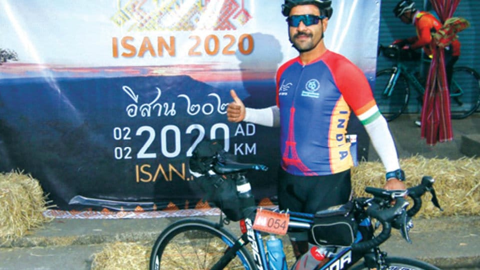 First Mysurean to complete long-distance cycling in Thailand