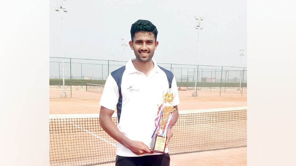 1 lakh Haryana AITA Men’s Tournament : Mysuru’s Suraj Prabodh wins Men’s Singles title