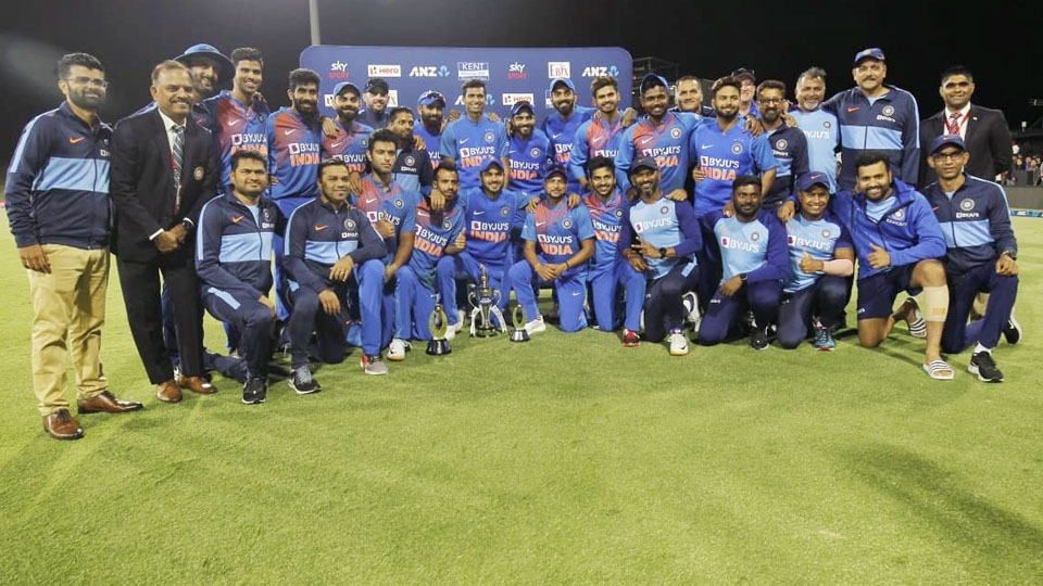 India scripts history, registers first T20I series sweep against New Zealand
