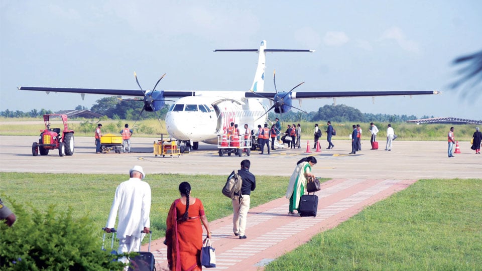 1.85 lakh passengers use Mysore Airport in 28 months