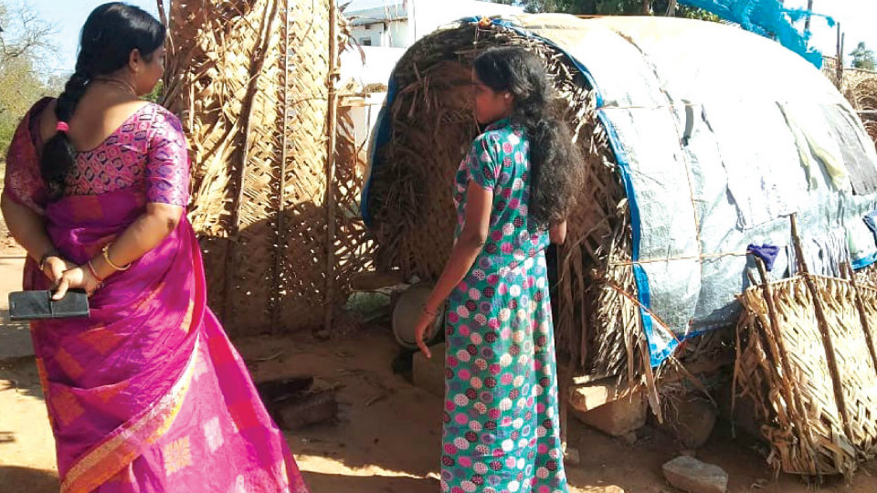 Menstrual taboo: Women isolated in huts