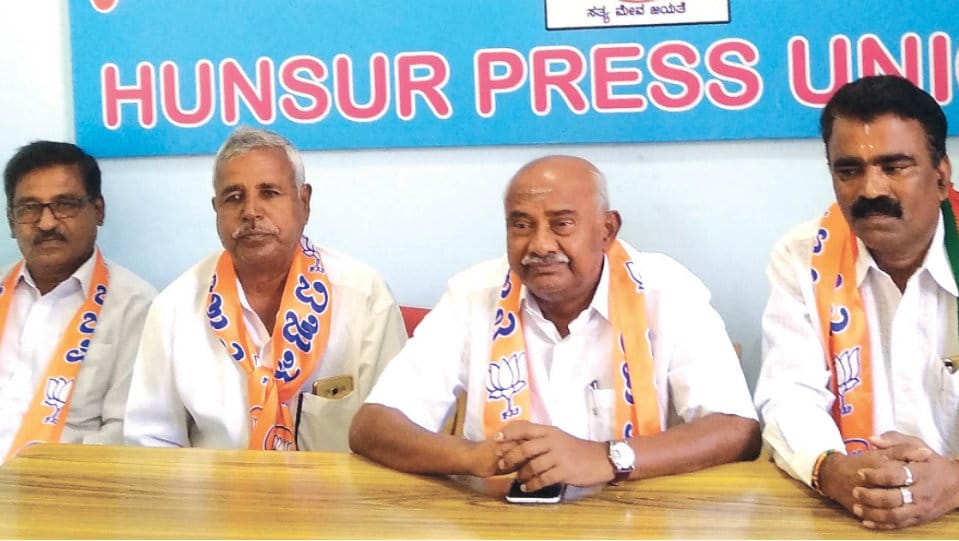Former Minister asks newly-elected Hunsur CMC members to work sincerely