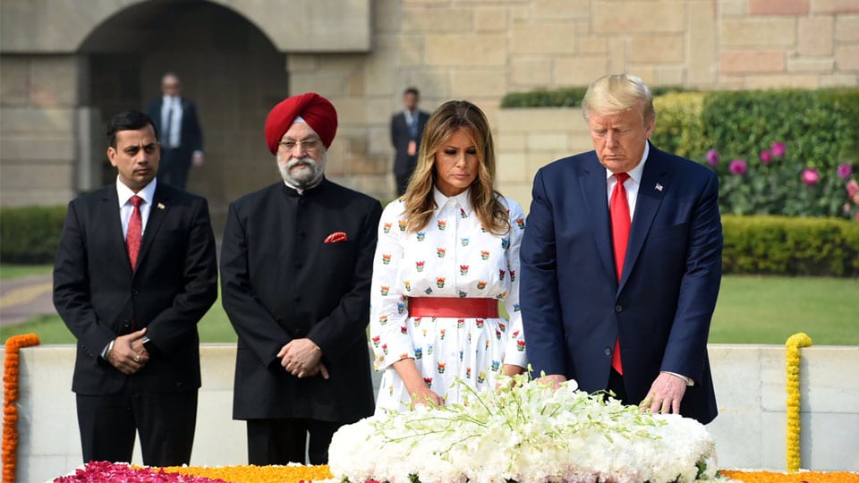 Day 2: Trump pays tribute to Mahatma Gandhi at Rajghat