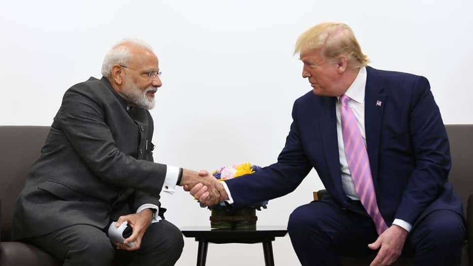 With love from Donald Trump to India and Narendra Modi !