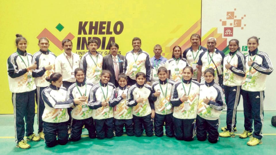 1st Khelo India University Games 2020: Mysore University women’s volleyball team wins gold