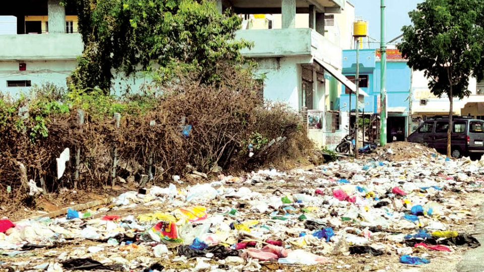 Plea to clear garbage dumped in Rajarajeshwarinagar