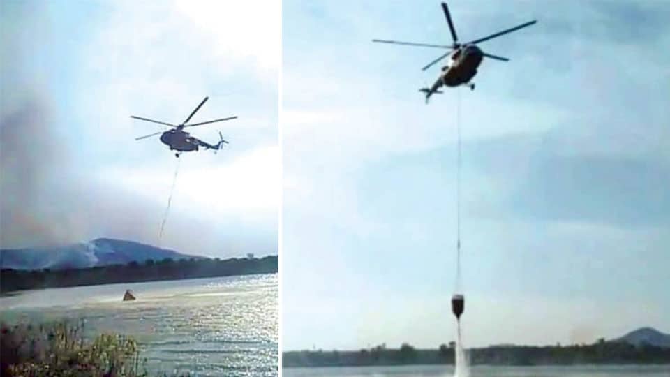 IAF chopper to join efforts in dousing blaze at Tiger Reserves