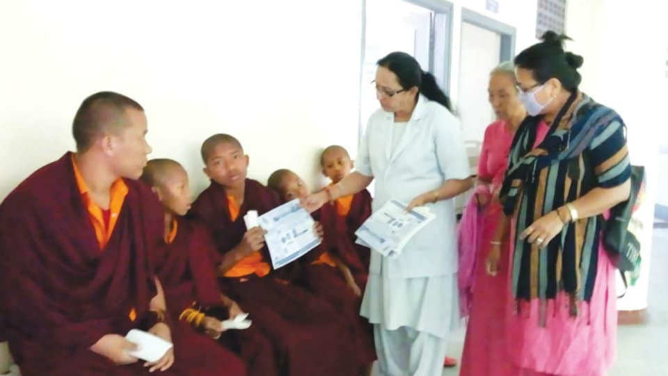 Corona scare: Close health vigil in Tibetan Camp at Bylakuppe