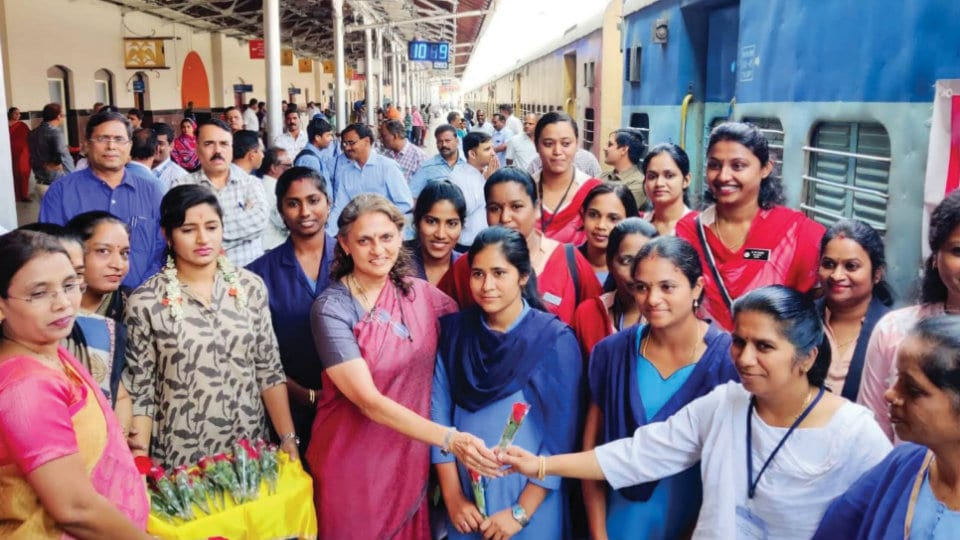 all-women-crew-Mysuru-Bengaluru-train