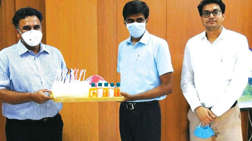 Hand sanitisers, masks handed over to DC