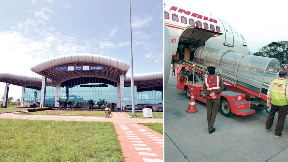 Cargo plane with COVID-19 essentials lands at Mysore Airport