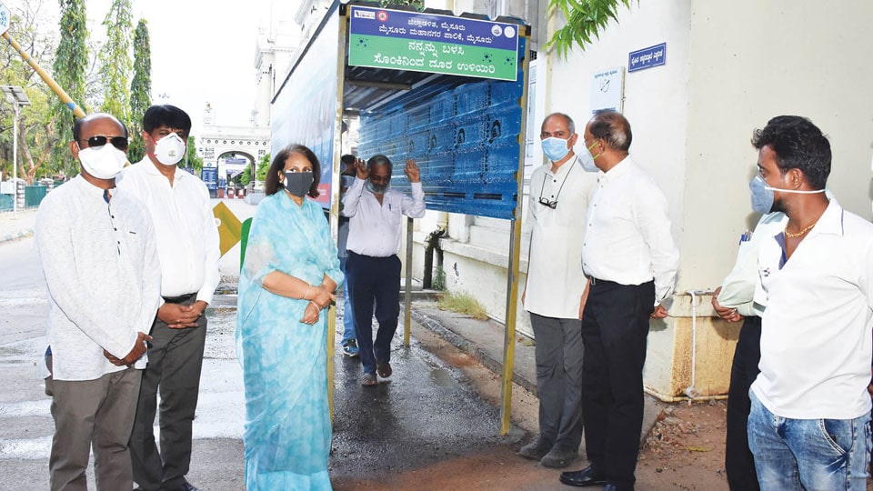 Second ‘disinfectant tunnel’ in city to prevent Coronavirus spread