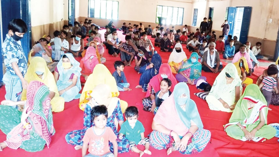 Over 170 migrant workers from Rajasthan stranded in city: Sheltered at Siddarthanagar choultry