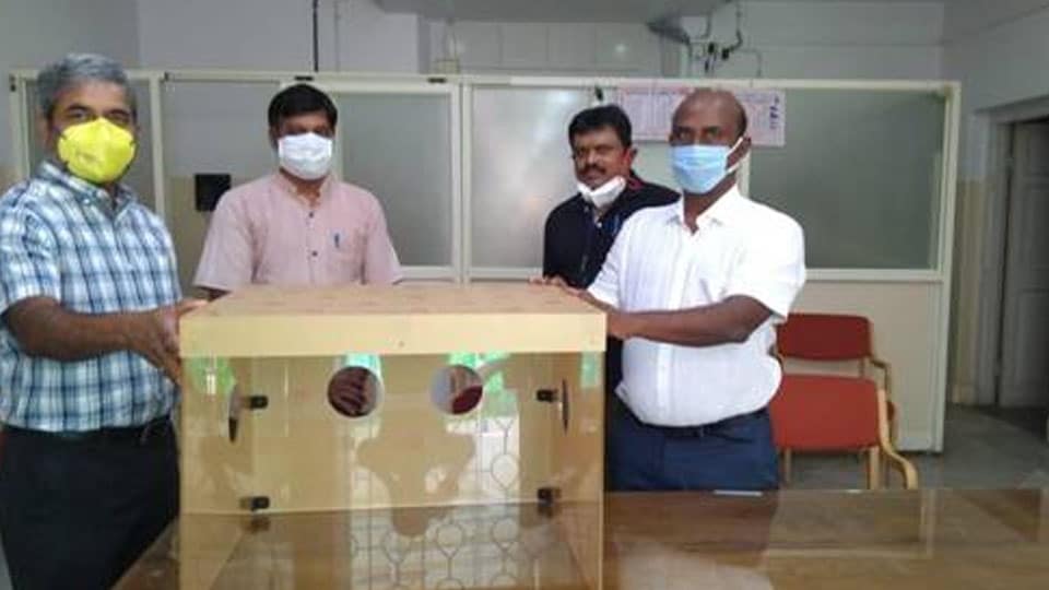 Vijay Foundation donates Aerosol Boxes to District and K.R. Hospitals