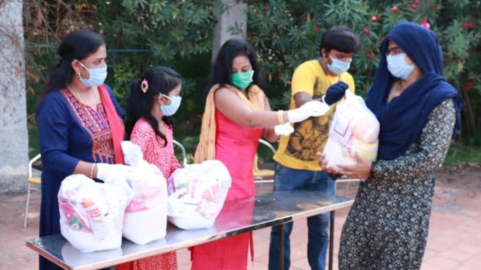 City industrialist distributes grocery kits to transgenders