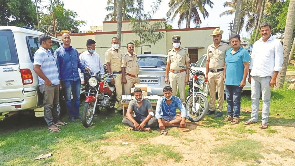 Two arrested for illegal sale of liquor