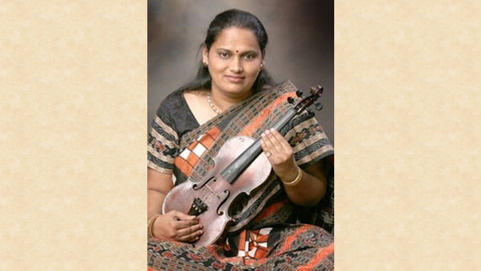 Violinist Dr. Jyotsna Srikanth  to perform online today