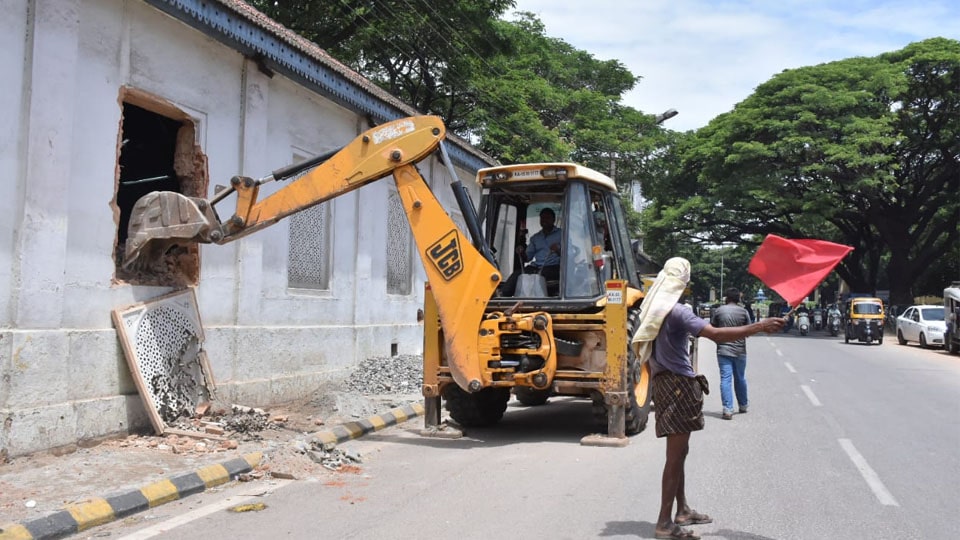 Pending demolition, widening works begin on Irwin Road