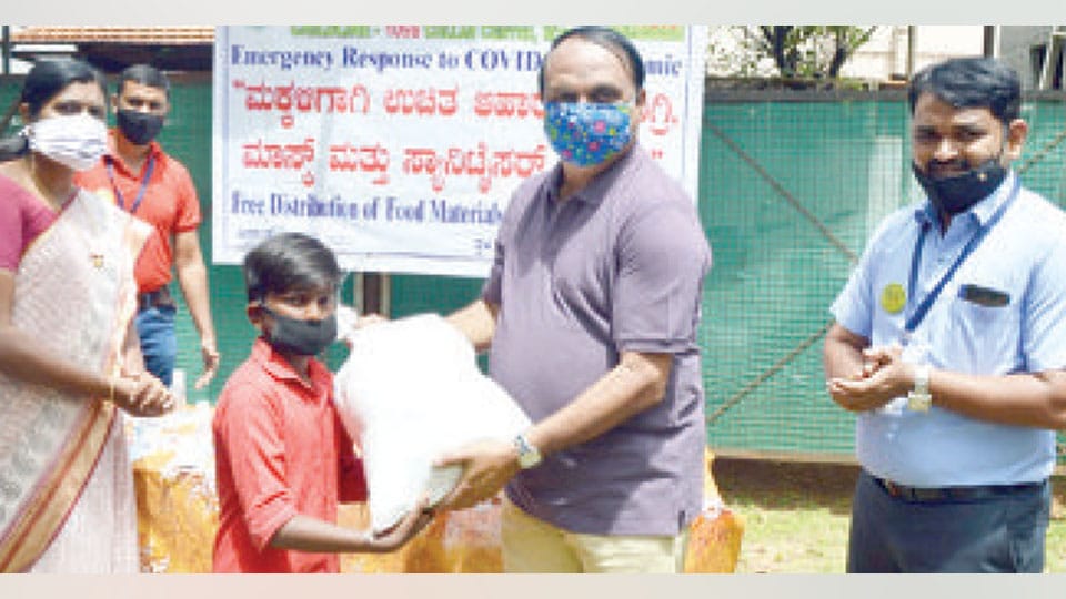 RLHP distributes grocery kits, masks, sanitisers to slum children