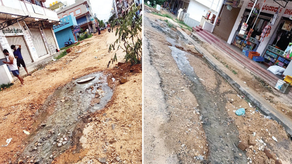 Netaji Nagar Police Layout residents complain of foul smell from clogged UGD, overflowing manholes