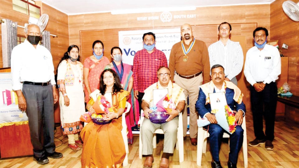 Rotary Club of Mysore South East fetes eminent doctors