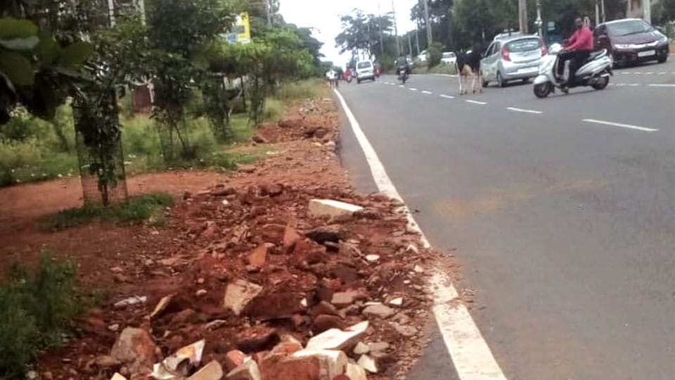 Construction debris still being dumped on KRS Road