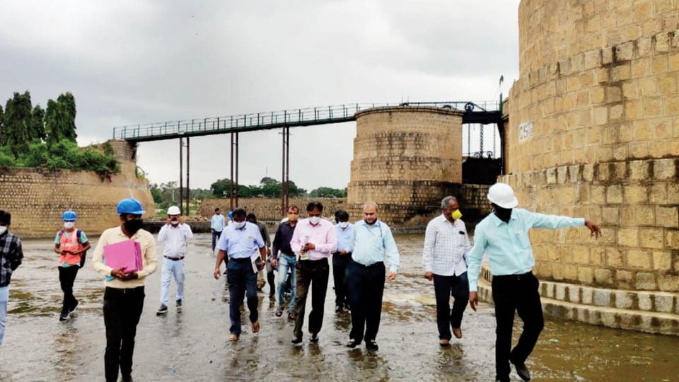 High-level team inspects KRS Dam’s structural repairs