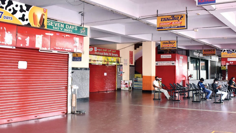 Bus Stand Shops temporarily shut