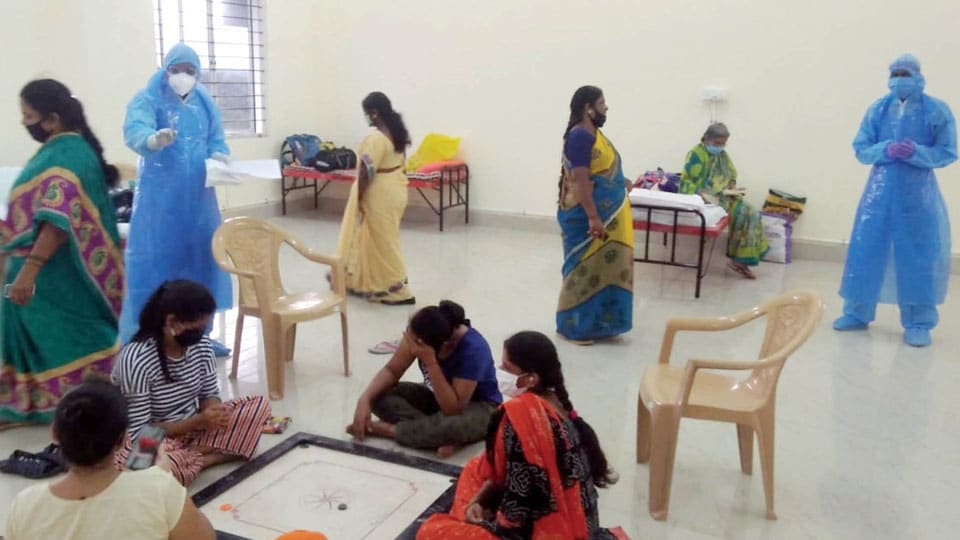 Keeping spirits high in trying times: KSOU Academic Bhavan, a Model COVID Care Centre
